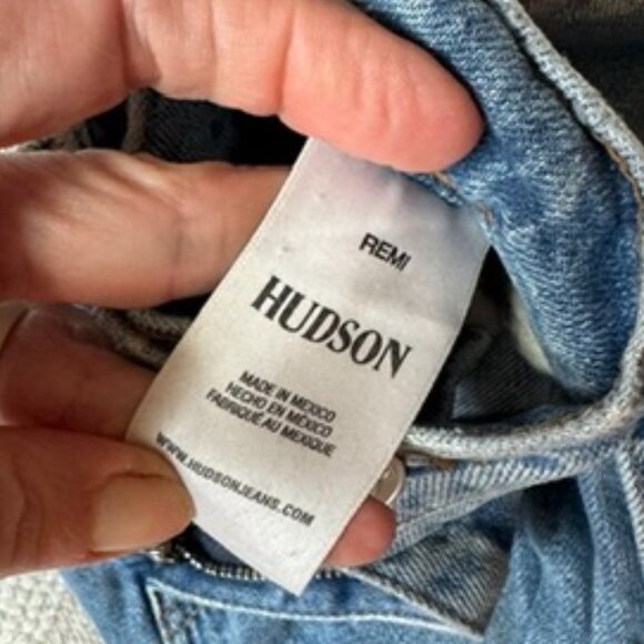 Hudson Remi High Rise Straight Ankle Jean Raw Hem Size 27 - Picture 3 of 8